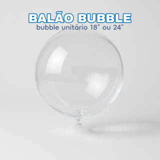 Balão Bubble Profissional 18 ou 24 Polegadas Transparente Cristal Bolha Festas Decoração em Oferta na Shopee