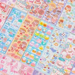 KIT ADESIVOS DECO TOPLOADER GLITTER *LEIA A DESCRIÇÃO*