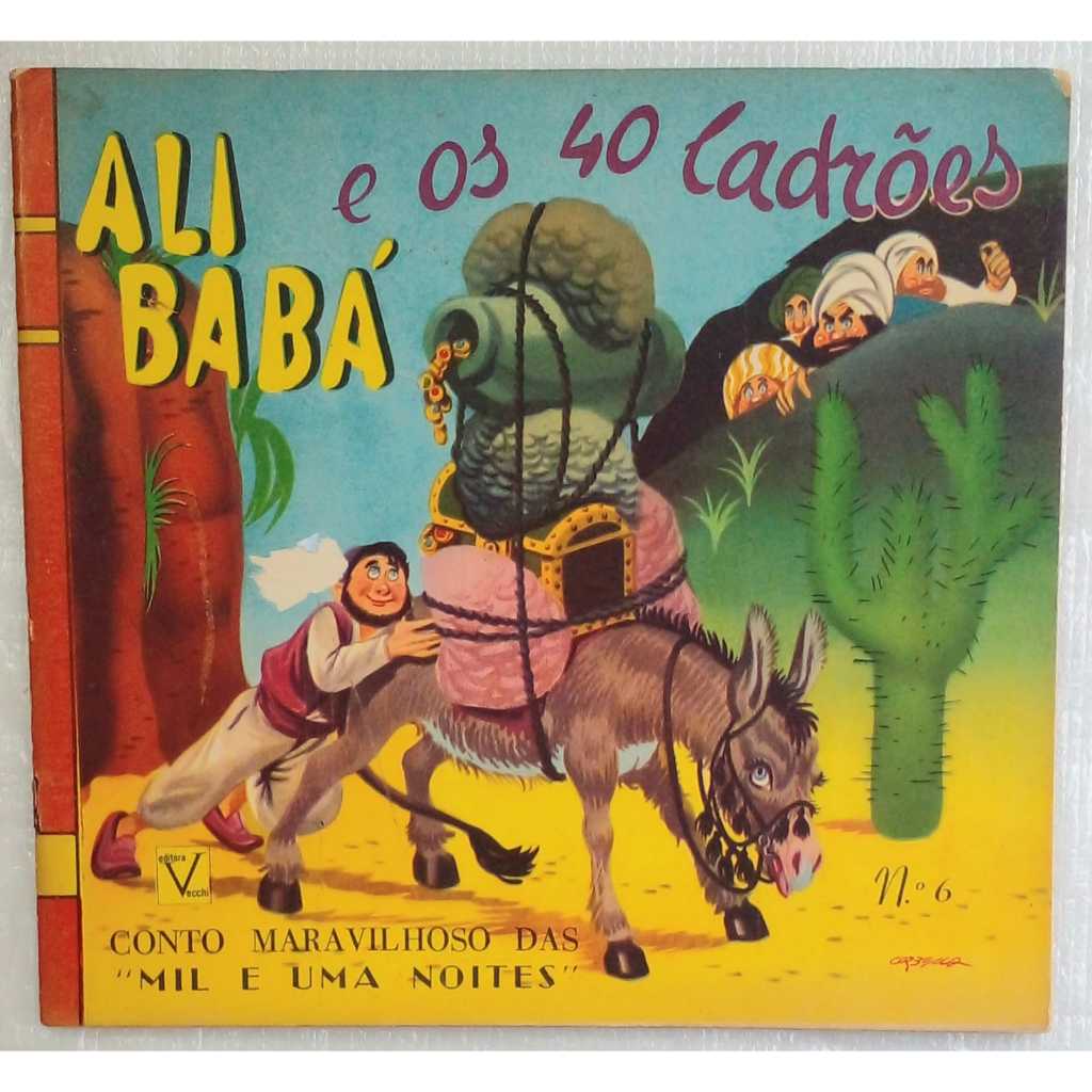 Ali Babá e os 40 Ladrões – Coleção As Jóias dos Contos de Fadas nº 6 | Editora Vecchi Antigo