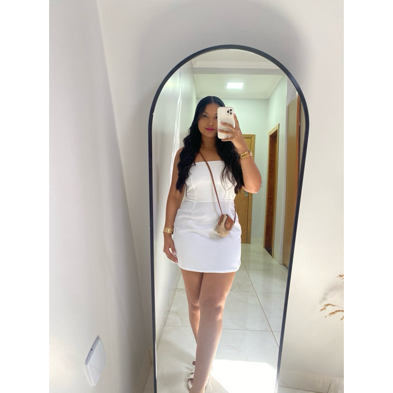 Vestido alfaiataria verão feminino em Oferta na Shopee