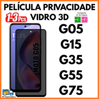 Película Privacidade 3D Temperado Anti Spy Para Moto G05 G15 G35 G55 G75 em Oferta na Shopee