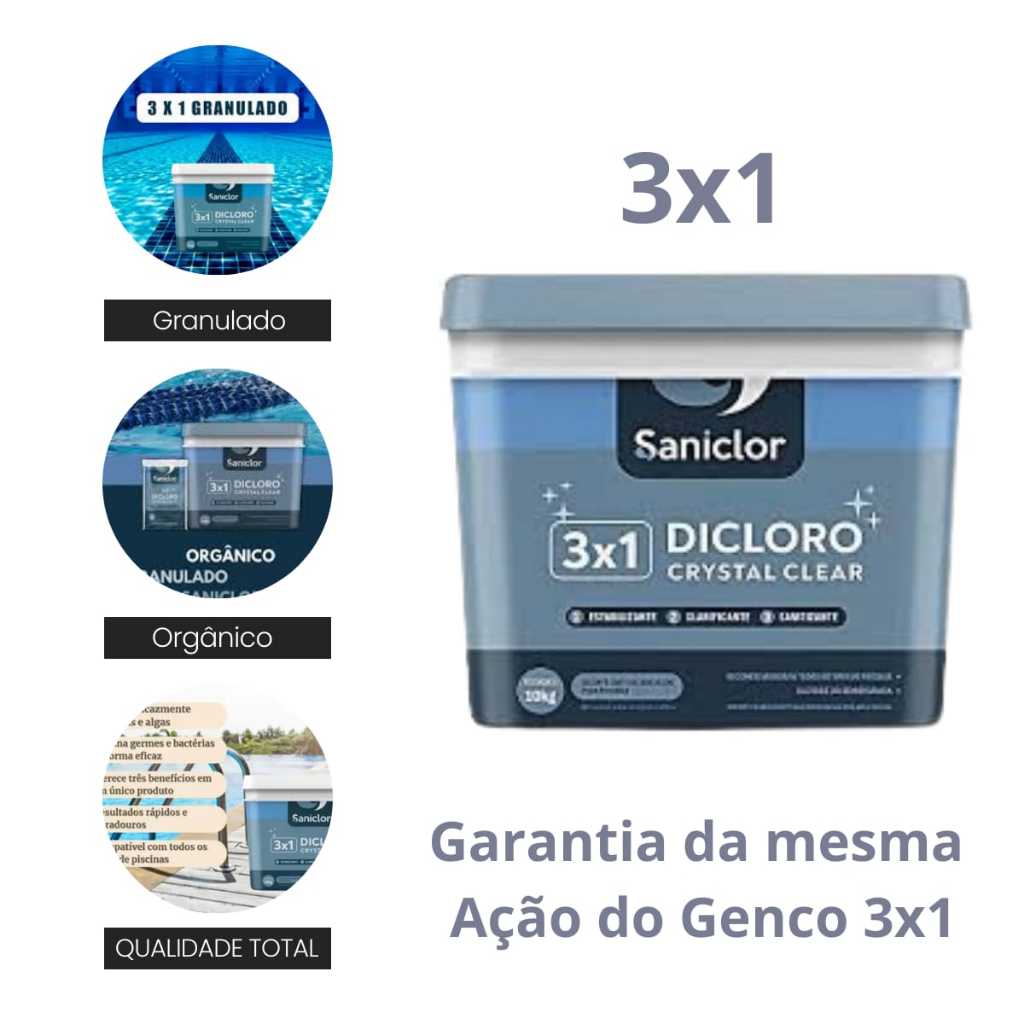 Cloro Genco 3x1 10kg: Onde Comprar | BuscaProdutos