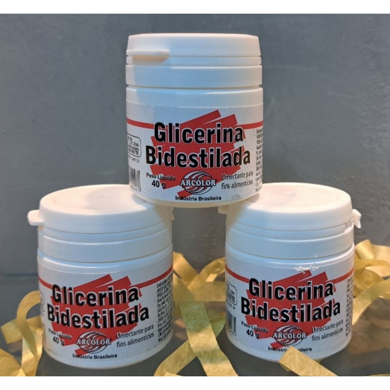 Glicerina Bidestilada 40g Arcolor – Uso Alimentício | Brilho, Maciez e Conservação em Oferta na Shopee