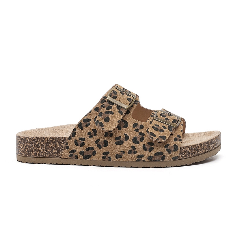 Sandálias femininas com estampa de leopardo Birken203