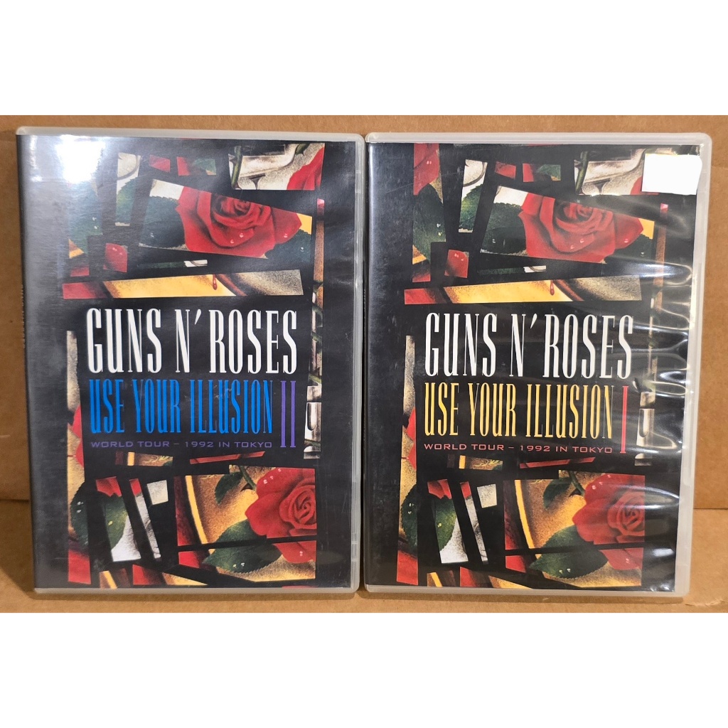 DVD Guns N' Roses – Use Your Illusion I + Use Your Illusion II (NACIONAIS - USADOS - PERFEIRO ESTADO)