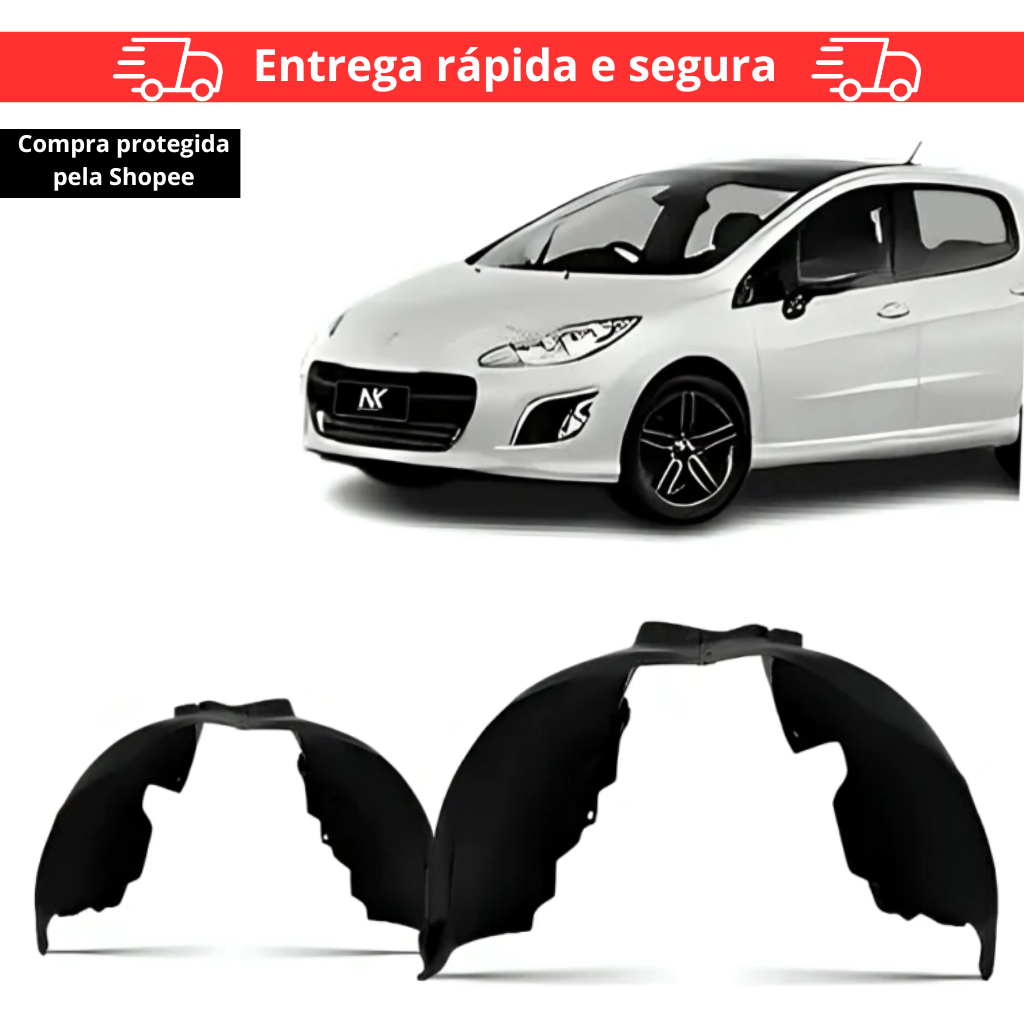 Par/Un Parabarro 308 408 2011 2012 2013 2014 2015 PARABARRO ASA URUBU MORCEGAO FORRO RODA BATE PEDRA CASCA OVO PROTETOR em Oferta na Shopee