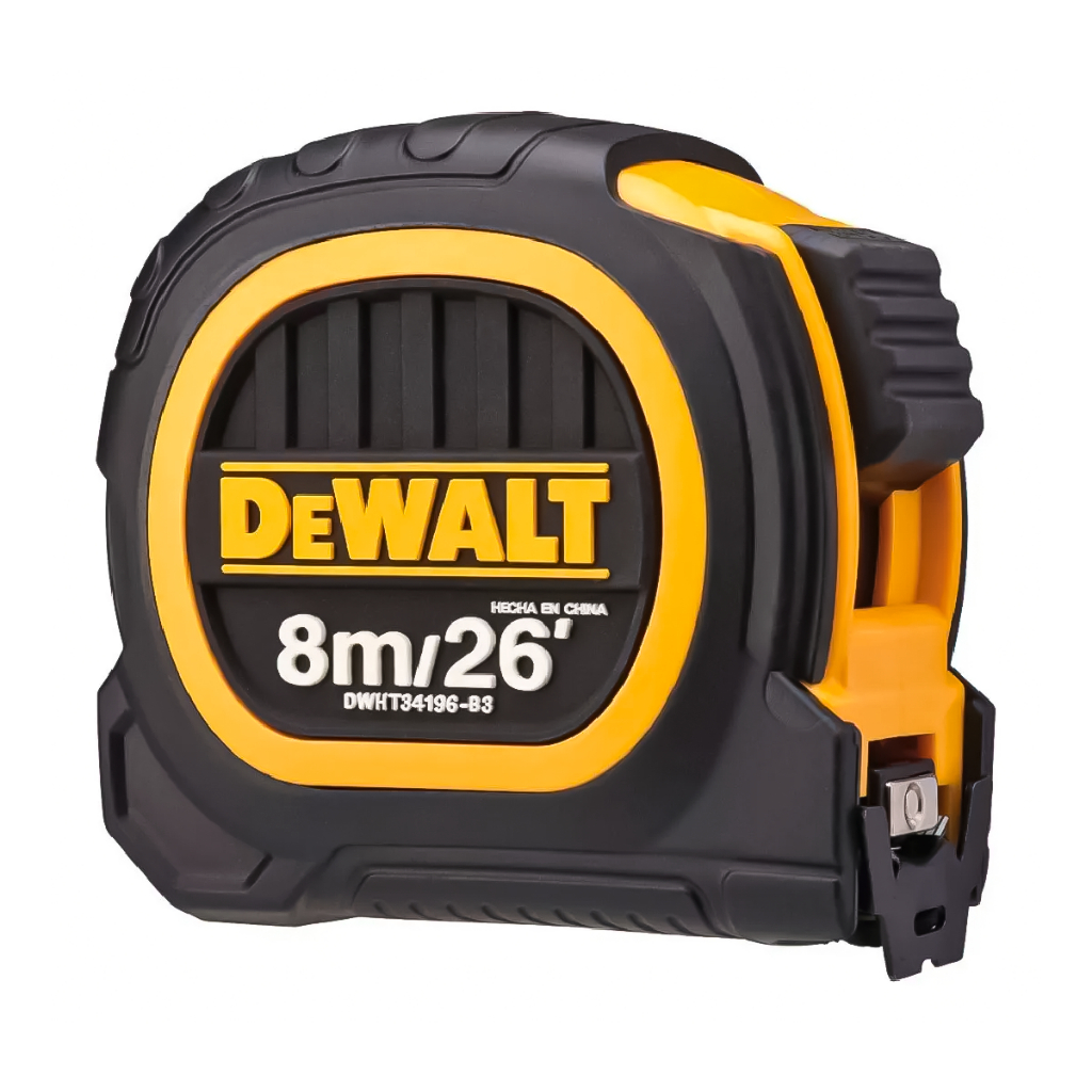 Trena Emborrachada Dewalt Modelo DWHT34196L Ideal Para Caixas de Ferramentas 8 Metros em Oferta na Shopee