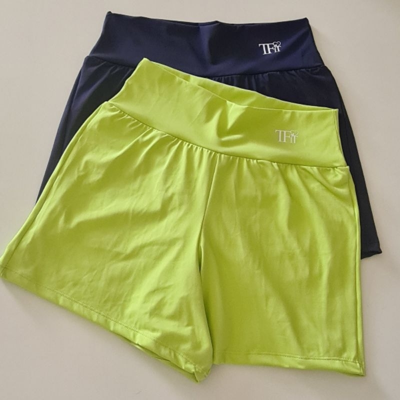 Short Duplo Com Bolsos Interno  Feminino de Corrida e Academia, Treino Fitness Esportivo em Oferta na Shopee