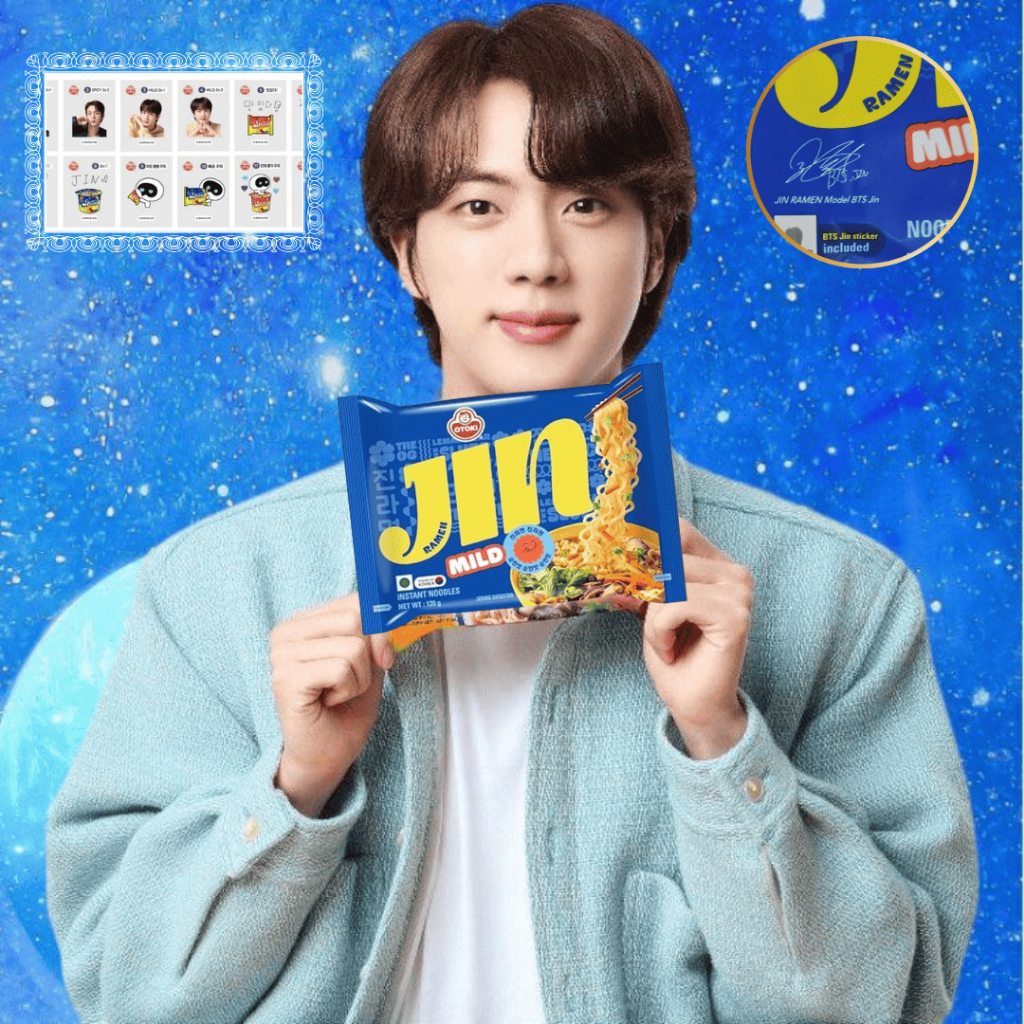 Jin Ramen Bts Ottogi Originais 5un lamen em Oferta na Shopee