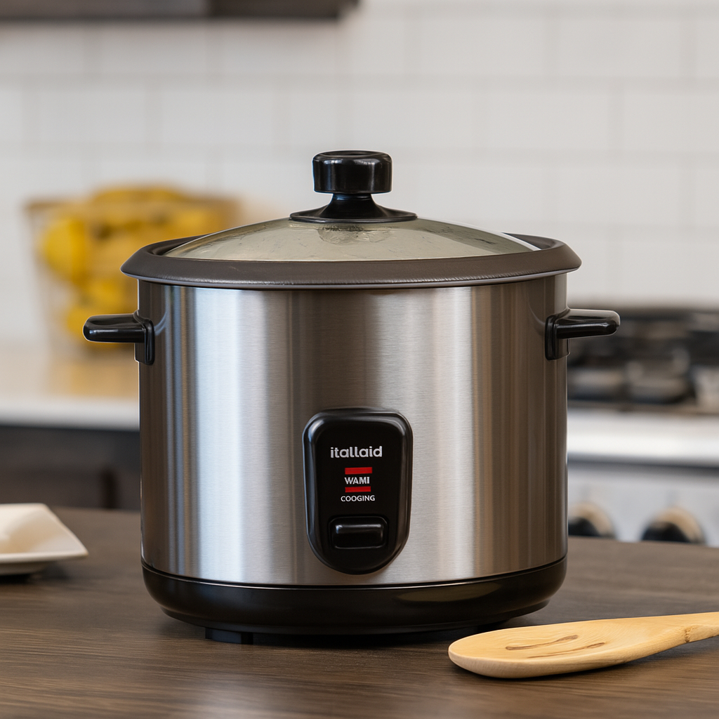 Panela de Arroz Elétrica Itatiaia 8 Xícaras Aço Inox | Cozinha Prática, Antiaderente Premium