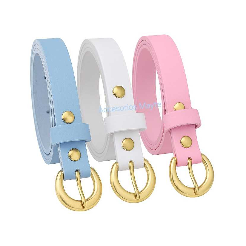 kit 3 cinto feminino fivela dourado em Oferta na Shopee