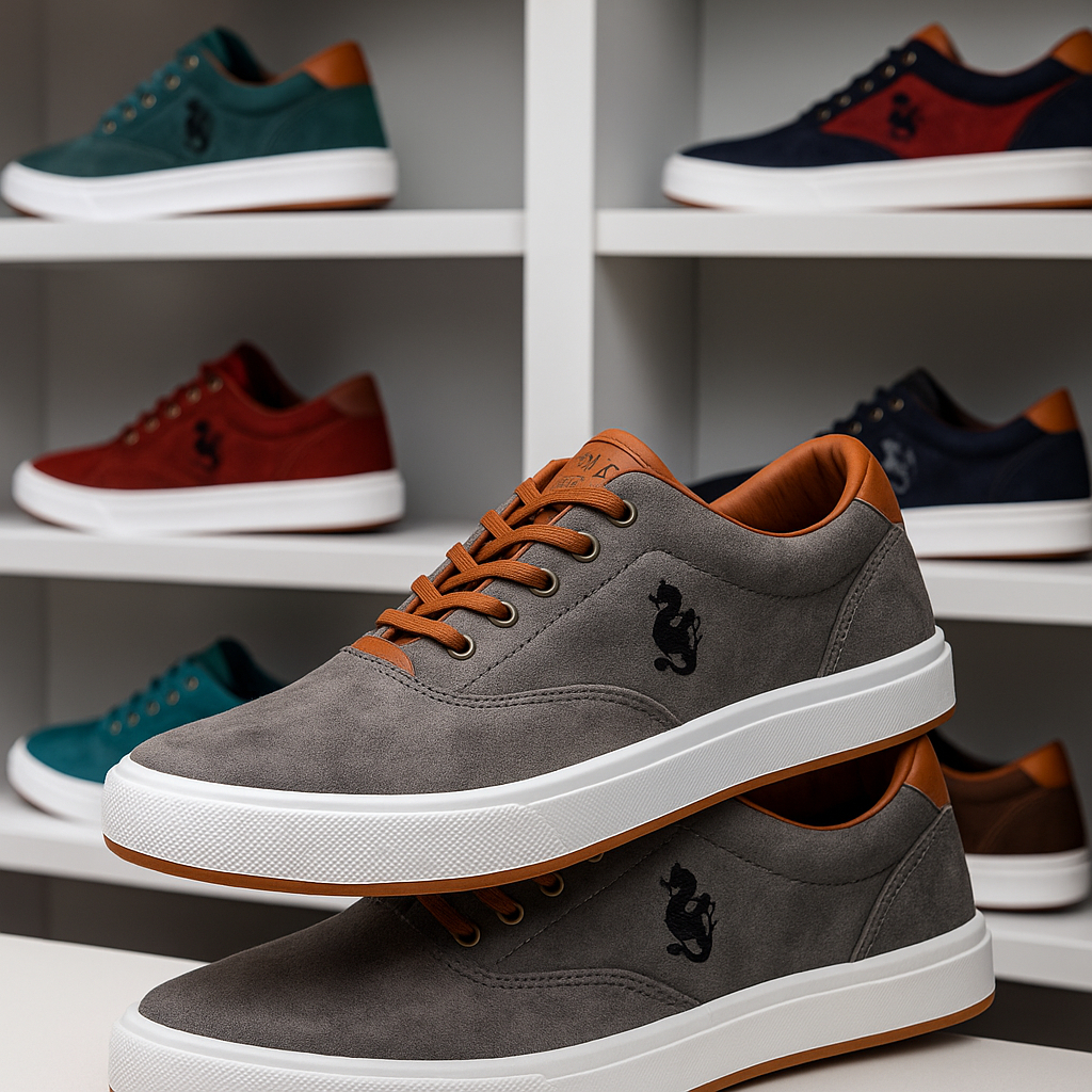 Sapatênis Casual Masculino Confortável com Palmilha Macia e Design Moderno