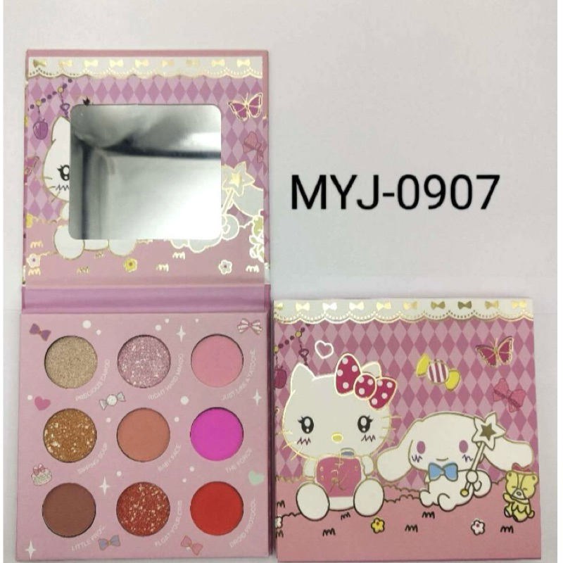 Paleta sombra infantil Stitch e Angel e Hello Kitty e Minnie- Disney