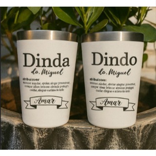 Copo Térmico Inox 360ml Personalizado | Gravação a Laser Nome/Logo | Presente Criativo em Oferta na Shopee