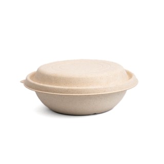 Bowl Com Tampa Biodegradável E Compostável - 650 Ml - 20 Un. em Oferta na Shopee