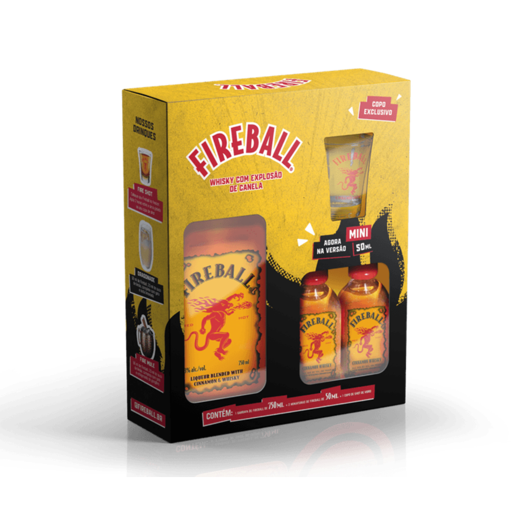 KIT FIREBALL 2 MINIATURA COM COPO SHOT