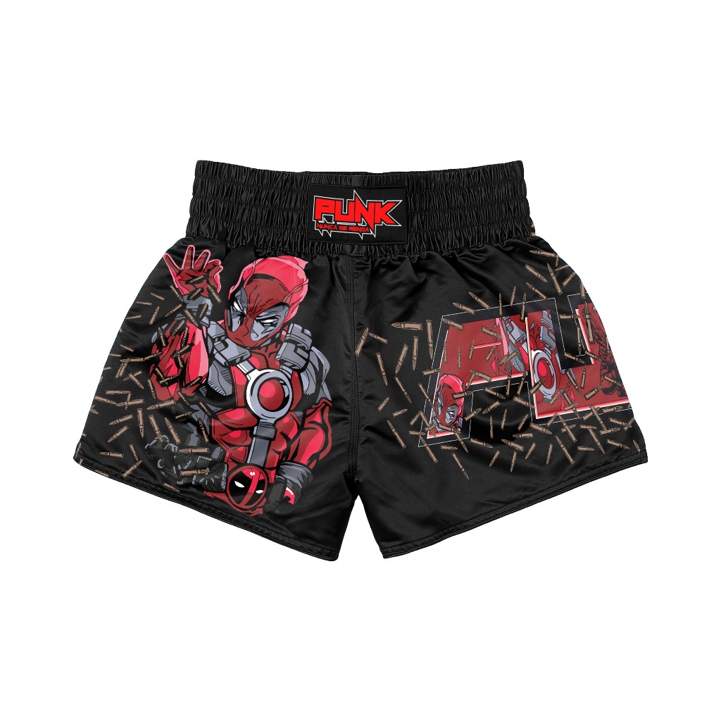 Short Treino/passeio/muay Thai Sublimado Deadpool Infantil em Oferta na Shopee