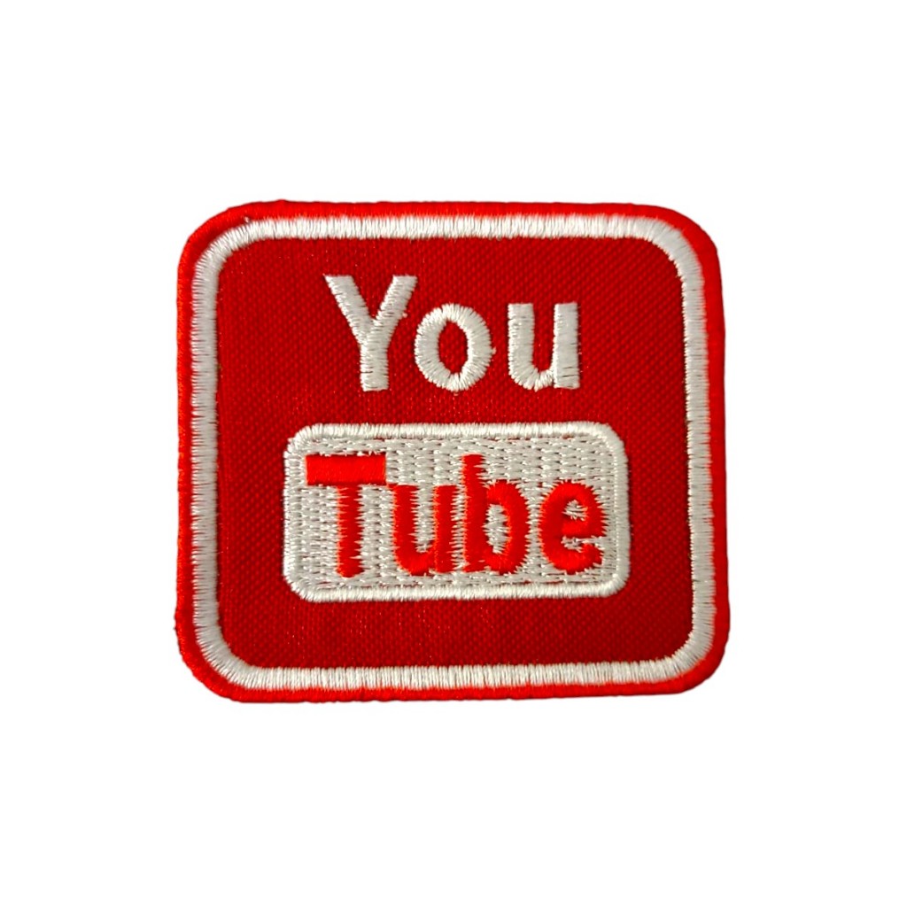 Patch Emblema YouTube Bordado com Velcro Airsoft Paintball - Ponto Militar