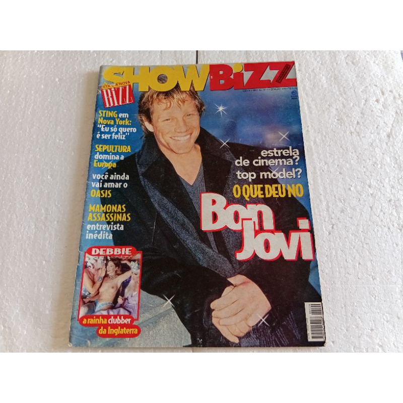 revista showbizz número 129 abril de 1996 bon Jovi bom estado páginas e capa