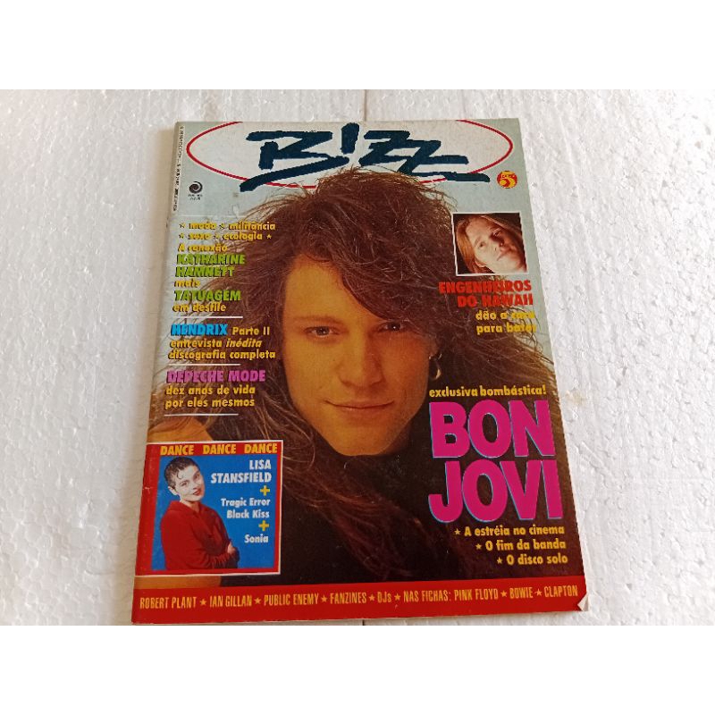 revista bizz número 63 outubro de 1990 bon Jovi ótimo estado páginas e capa