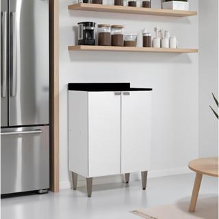 Armário Cozinha Hall De Entrada Café Organizador Despensa 2 Portas Nicho Interno Com Puxador Carol em Oferta na Shopee