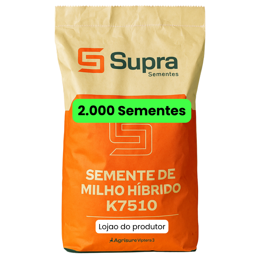 Semente milho Resistente K7510 VIP3 - Lagartas e Herb - 2.000 sementes