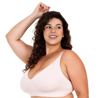 Kit 2 Sutiã Plus Size Reforçado Lingerie Feminino Sem Bojo Microfibra Polimidas em Oferta na Shopee