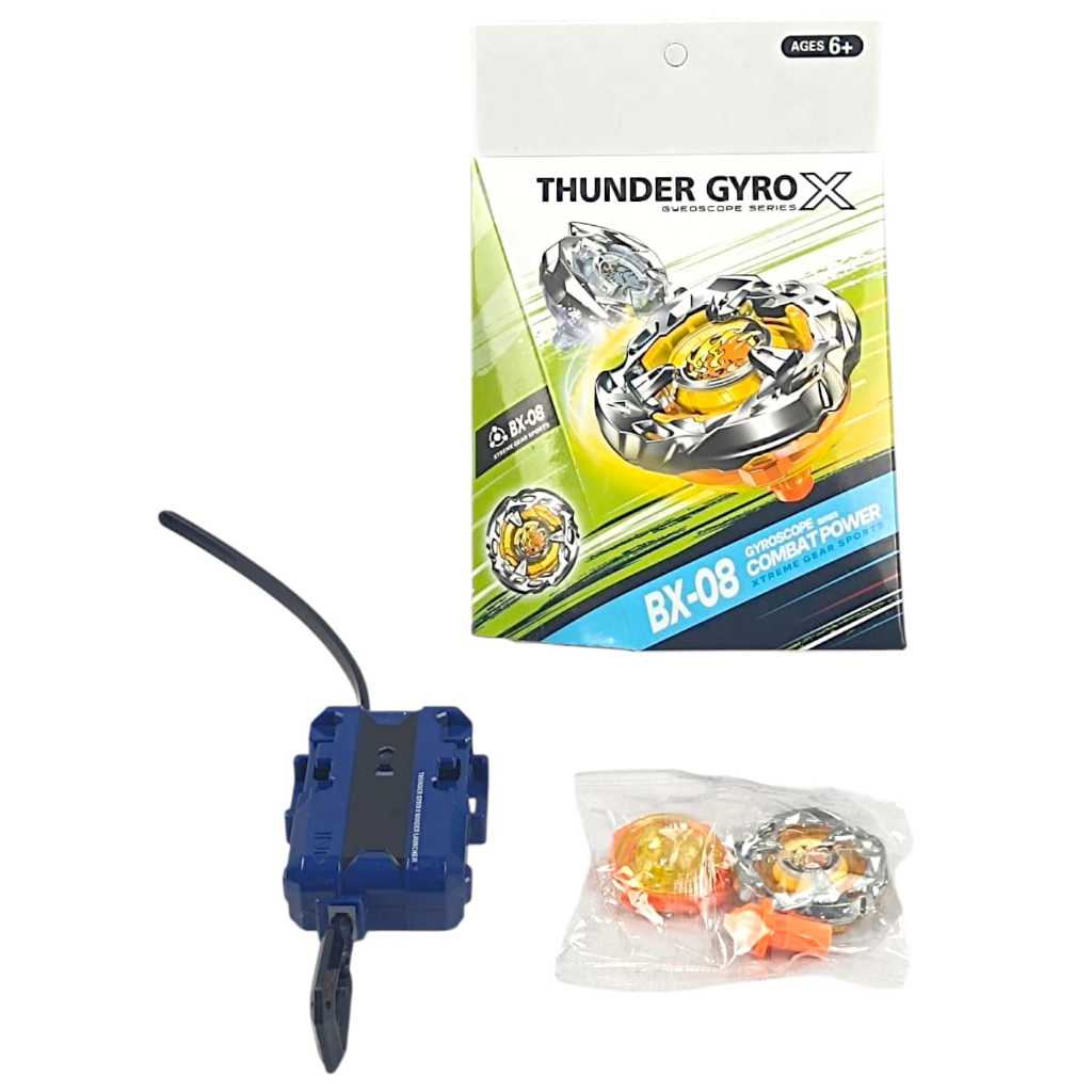 Beyblade Thunder Gyro X BX08 Com Lançador Peão de Batalha - Toys Import J24207 em Oferta na Shopee