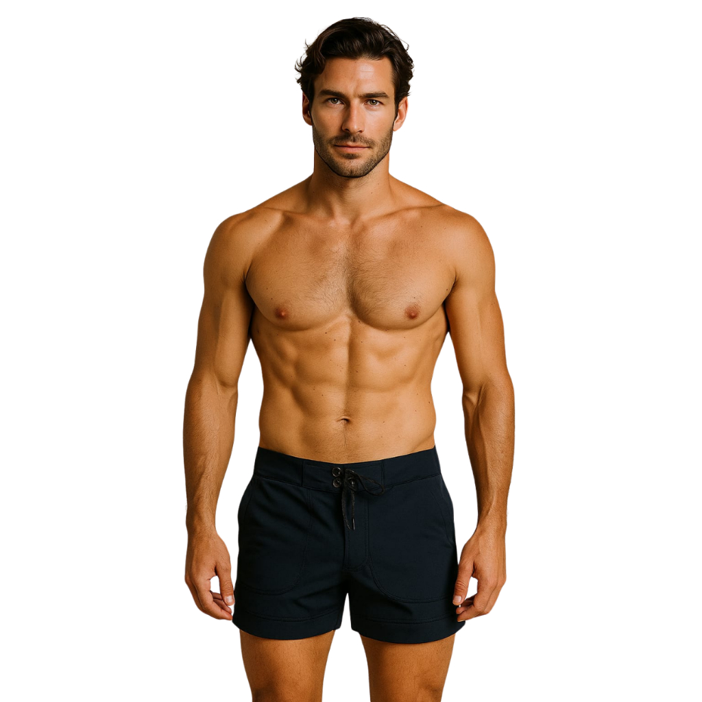 Sunga Boxer Shorts Moda Praia Masculino Forrada Com Bolso Lateral Proteção Uv