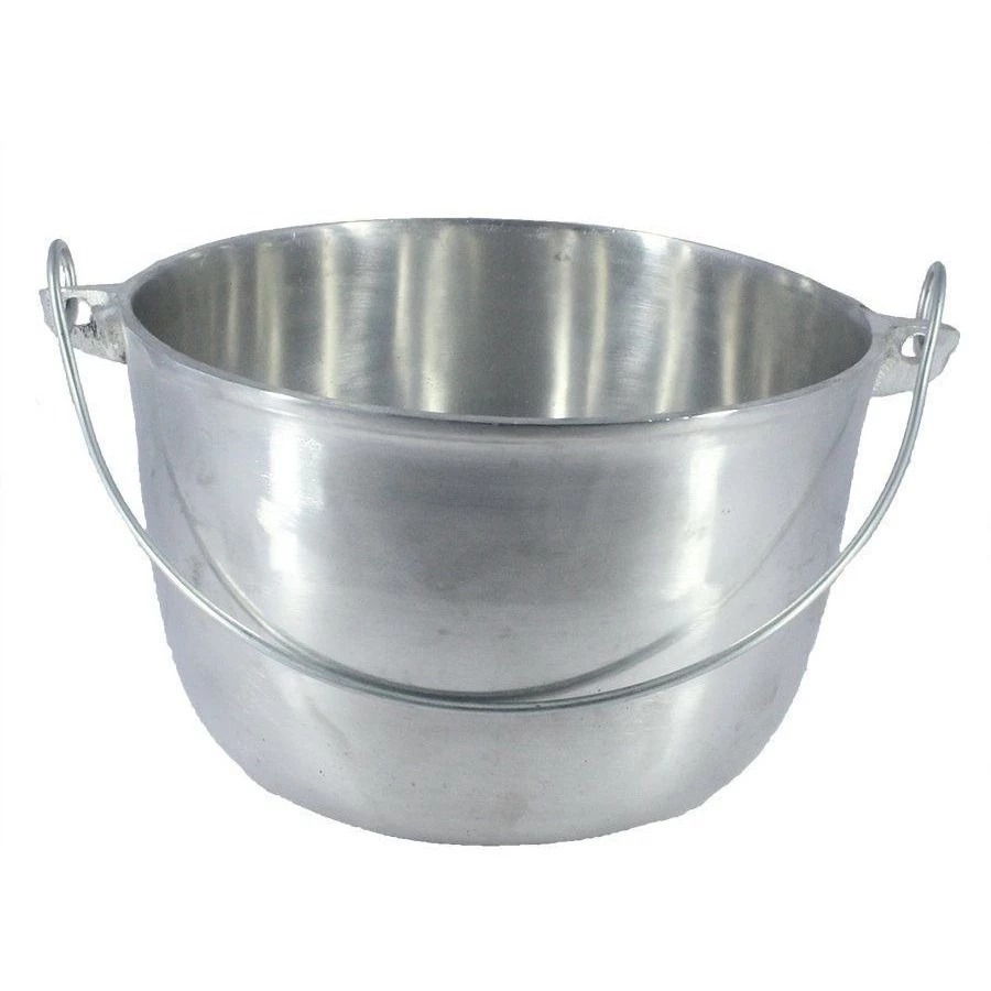 Caldeirão Aluminio Fundido Batido Polido ou Craqueado 14