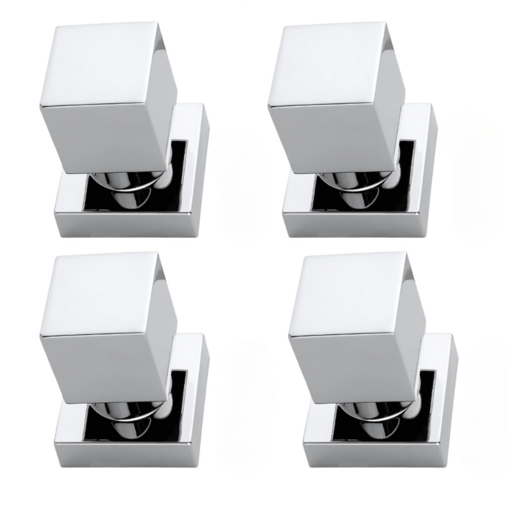 KIT 4 Acabamentos De Metal Para Registro Geral ou Chuveiro Deca ou Docol Cor Cromado em Oferta na Shopee