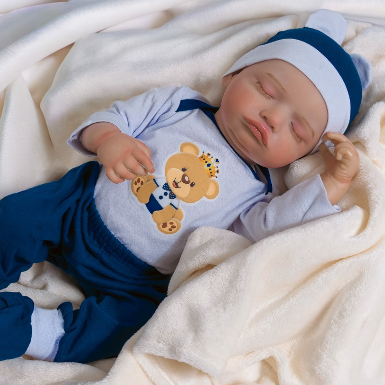 Bebê Boneco Reborn Siliconada Realista Pode dar Banho Em Promoção