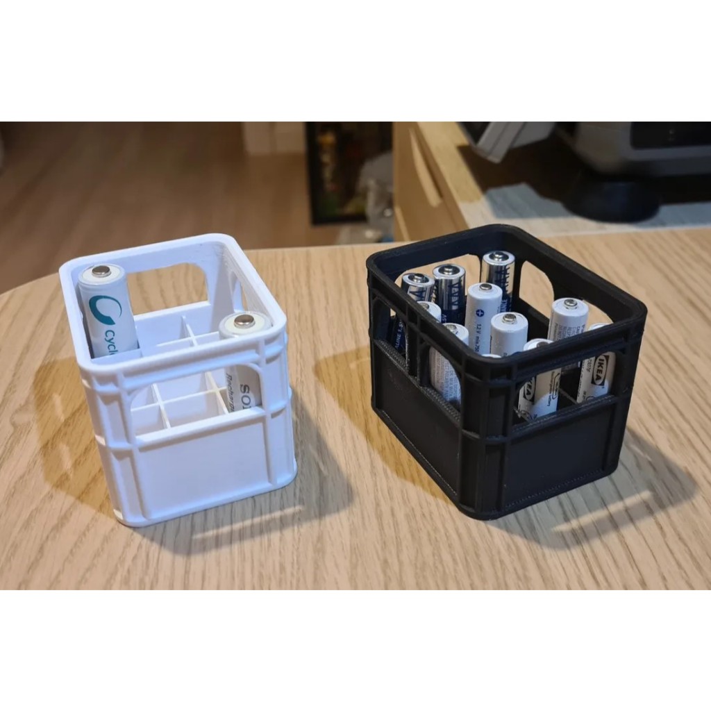 Organizador de Pilhas - Engradado Miniatura! 🍻🔋Impresso em 3D (PLA)
