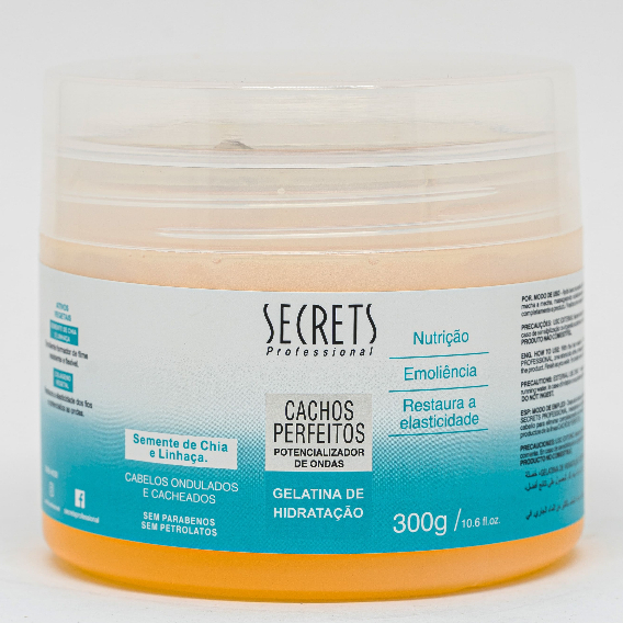 Gelatina Hid Secrets Professional 300g Cachos Perfeitos – Hidratação e Modelagem em Oferta na Shopee