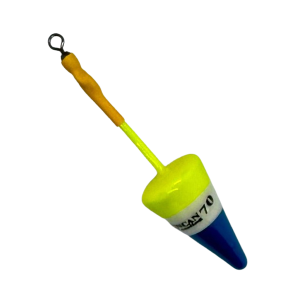 Chumbada de Pesca de Praia Cone Com Haste, Girador e Pintura Emborrachada
