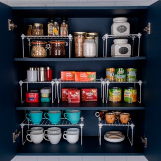 Organizador De Armário Prateleira Aramado Suporte Kit 7un em Oferta na Shopee