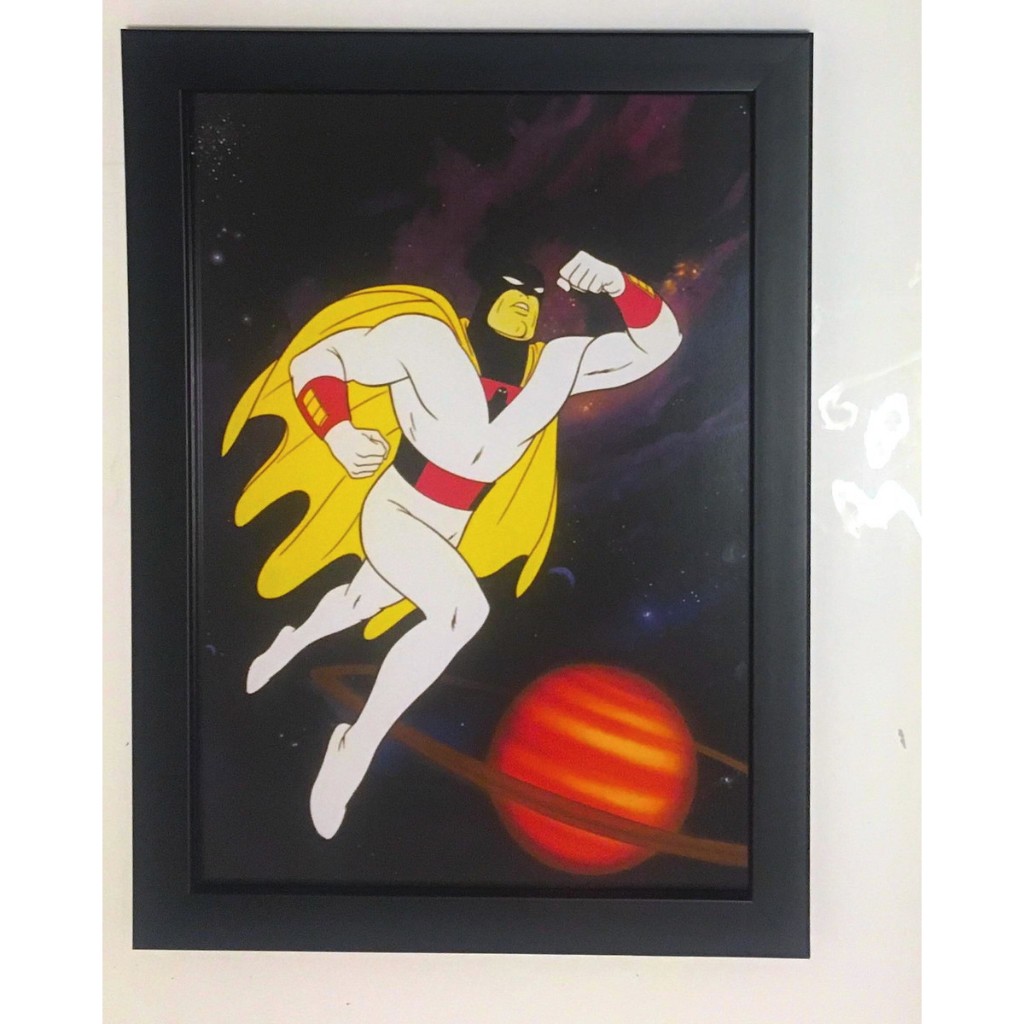Quadro Space Ghost Cartoon Anos 80 Super Heroi hanna barbera