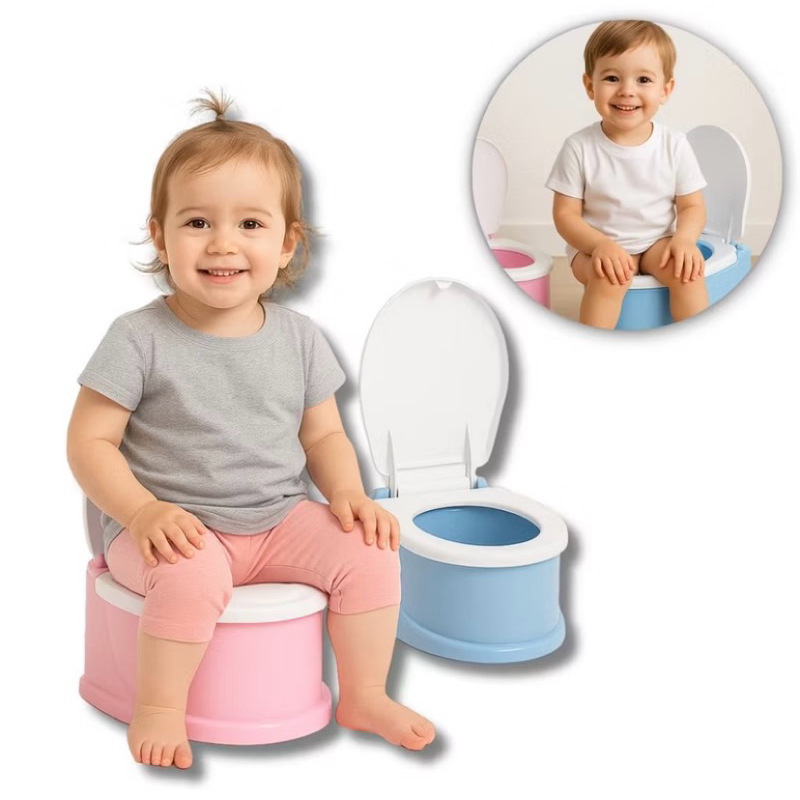 Troninho Assento Infantil Pinico Peniquinho Neném Com Tampa Educativo