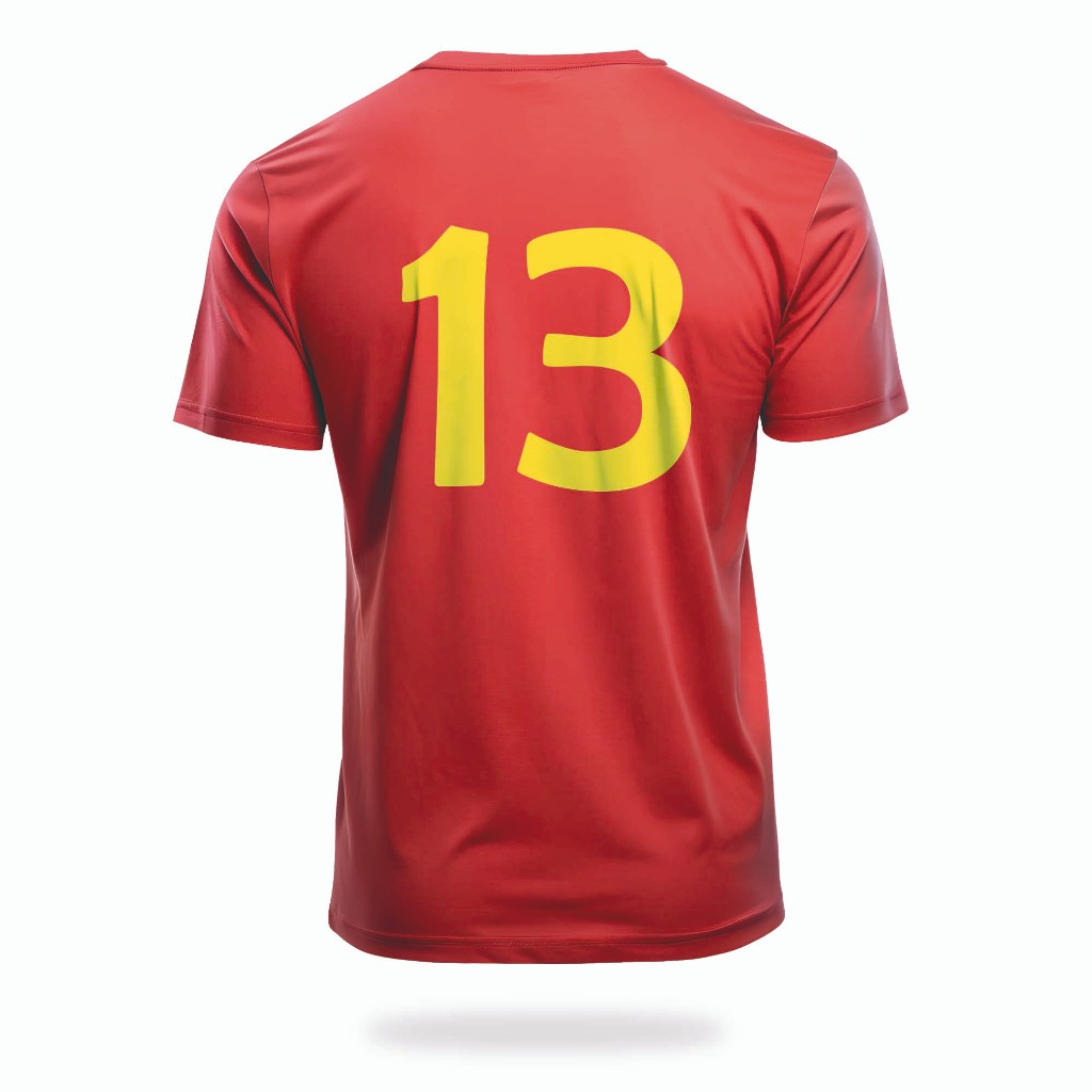 Camiseta Masculina Dry Fit Vermelha Futebol Esportes/Corridas 13 em Oferta na Shopee
