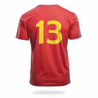Camiseta Masculina Dry Fit Vermelha Futebol Esportes/Corridas 13 em Oferta na Shopee