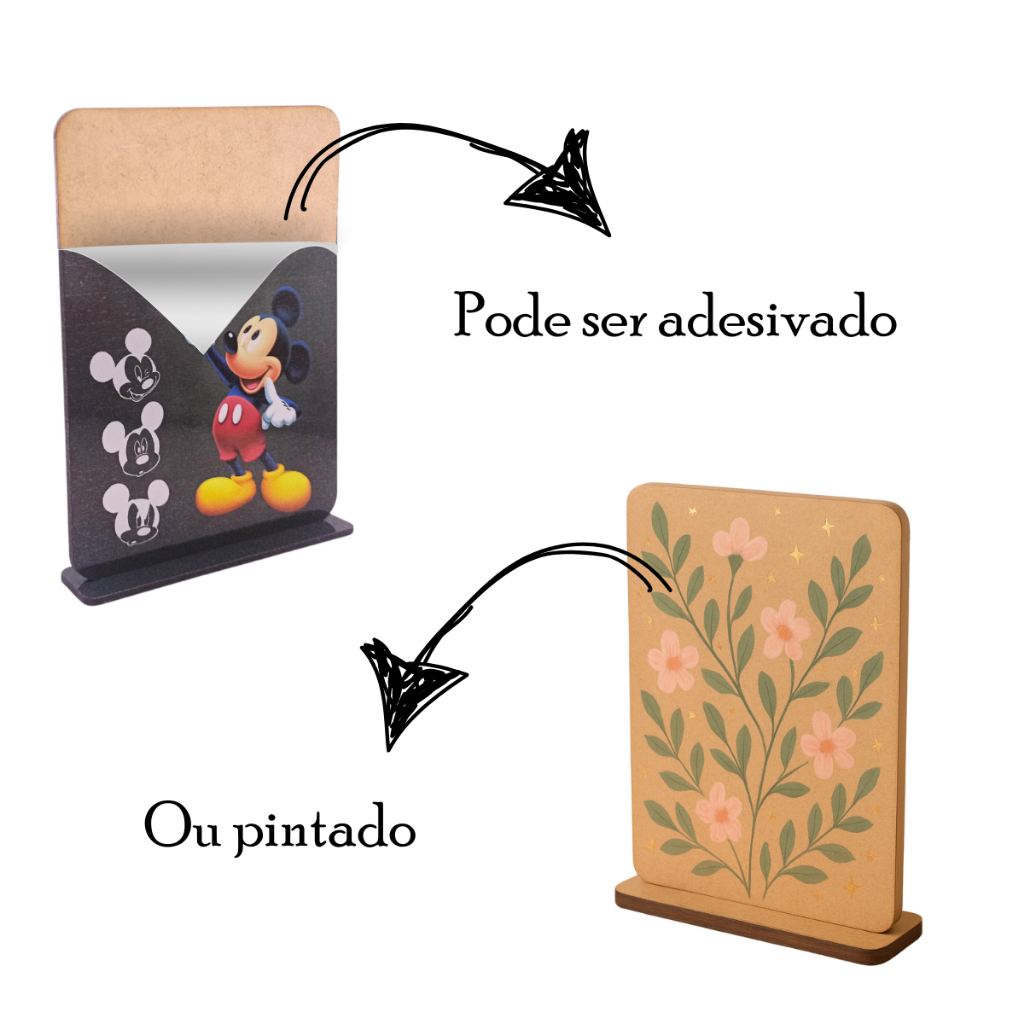 10/15/20/30/50 - Display Porta retrato 10x15 Para Personalizar Adesivar ou Pintar - Centro de Mesa