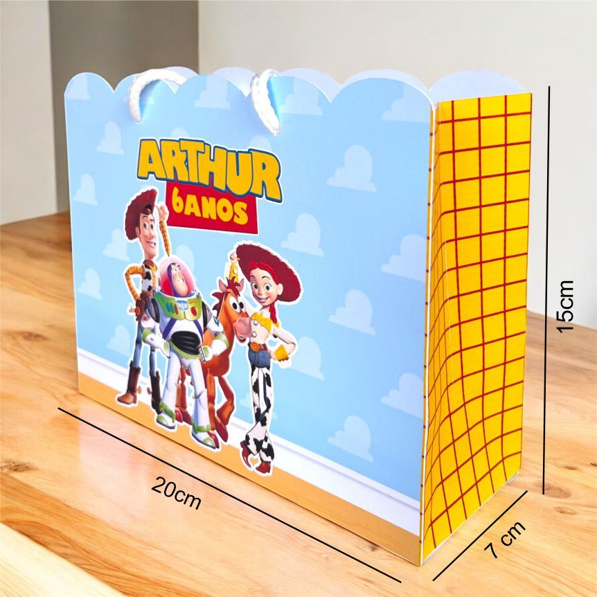 Sacolinha TOY STORE Personalizado | Sacolinha | Lembrancinha | Mimos | Aniversário PEGUE E MONTE