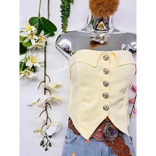 T103 Top tubo irregular em Oferta na Shopee