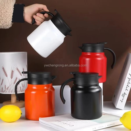 1 Litro Chaleira Térmica Bule em Aço Inoxidável de  Café 316 para uso doméstico para uso em escritório  P1849 em Oferta na Shopee