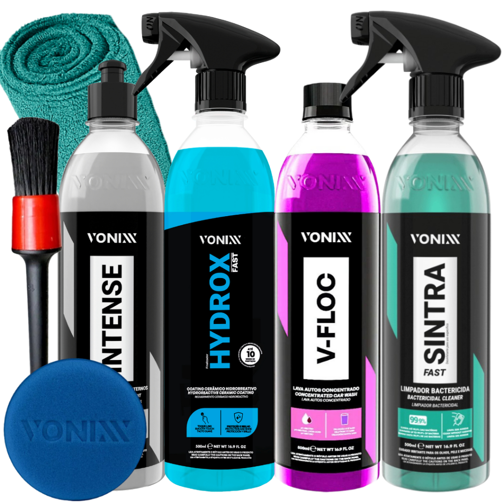 Vitrificador Hydrox Fast 500ml Vonixx Shampoo Neutro V-floc 500ml RevitalizaDOR Intense Sintra Fast