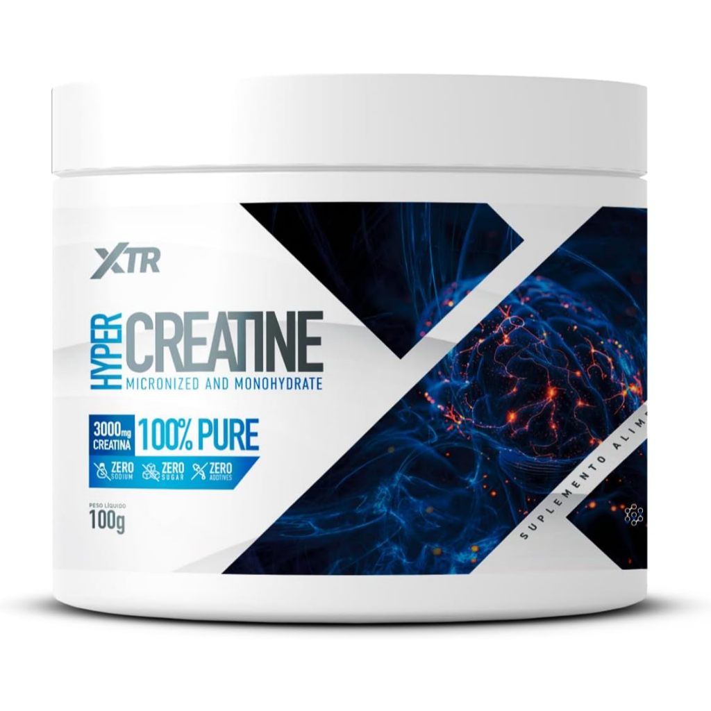 XTR Hyper Creatina 100g Monohidratada Micronizada Suplemento para Força e Massa BR