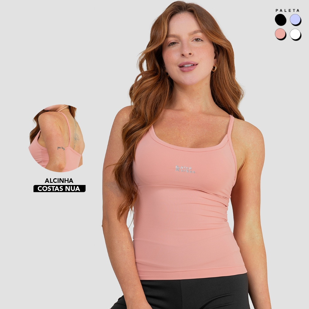 Camiseta Feminina Básica Alcinha Fitness Regata Academia Crossfit Zero Transparência Slim em Oferta na Shopee