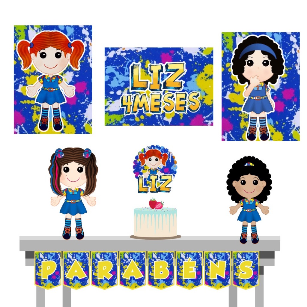 🎉 Kit Festa Chiquititas– Mesversário ou Aniversário Infantil 🎉