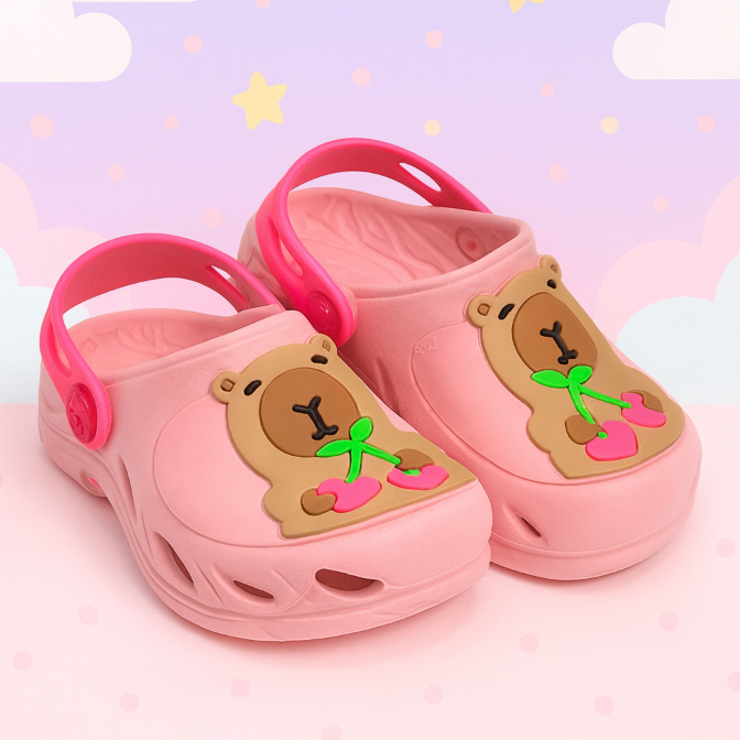 Babuche Infantil Menina Plugt Ventor Capivara Fachetado Escolar Enfeite Divertida Delicada Capybara em Oferta na Shopee