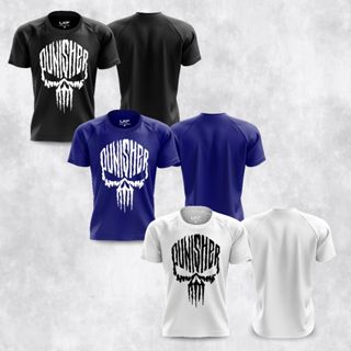 Kit Camisas Punisher Justiceiro Caveira - Dry Fit Esportiva - Academia - Treino em Oferta na Shopee